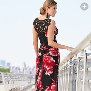 Venus Lace Back Detail Long Dress NWOT